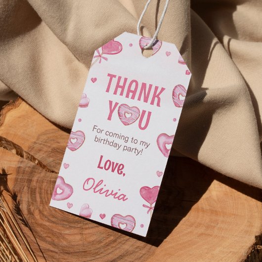 Sweet Celebration Verjaardag Dank u Label Cadeaulabel