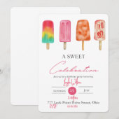 Sweet Celebration verjaardag Kaart (Voorkant / Achterkant)