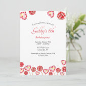 Sweet Celebration verjaardagsfeestje Kaart (Staand voorkant)