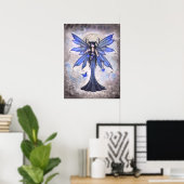 Sweet Celeste Blue Fairy Print van Molly Harrison (Thuiskantoor)