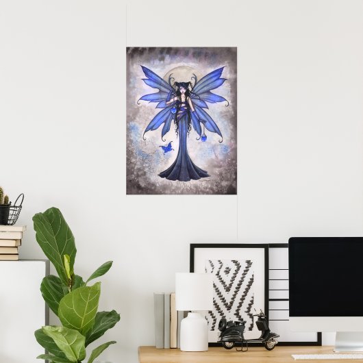 Sweet Celeste Blue Fairy Print van Molly Harrison (Thuiskantoor)