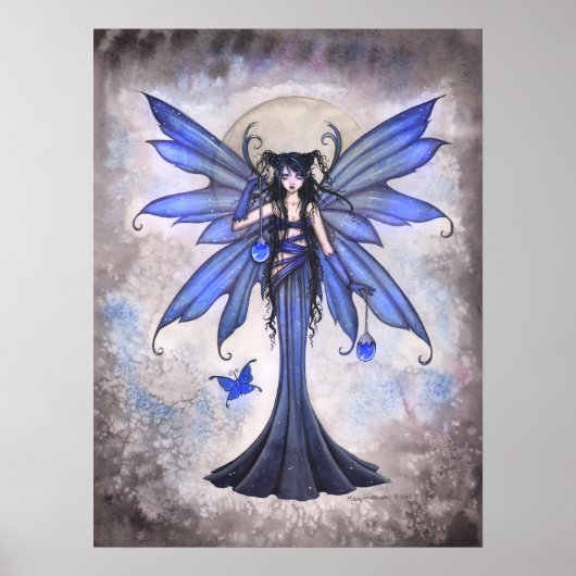Sweet Celeste Blue Fairy Print van Molly Harrison (Voorkant)