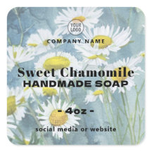 Sweet Chamomile Soap Square Sticker