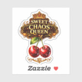 Sweet Chaos Queen Cherry Sticker (Vel)