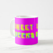 Sweet cheeks mok regenboogkunst (Voorkant links)