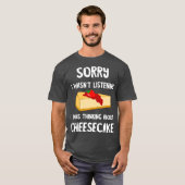 Sweet Cheesecake Funny Cheese Cake Lover Dessert T-shirt (Voorkant volledig)