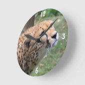 Sweet Cheetah met Uiterlijk ogen Ronde Klok (Hoek)
