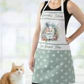 Sweet Chef Cat Pet Gepersonaliseerde keuken Pawpri Schort