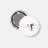 "Sweet Chef" Illustratie van het muislogo Magneet (Voorkant / Achterkant)