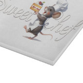 "Sweet Chef" Illustratie van het muislogo Snijplank (Hoek)