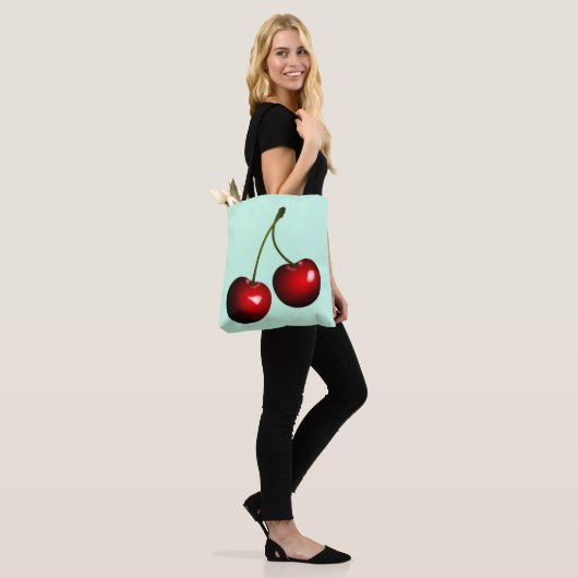 Sweet Cherries Canvas tas - Kies kleur (Op model)