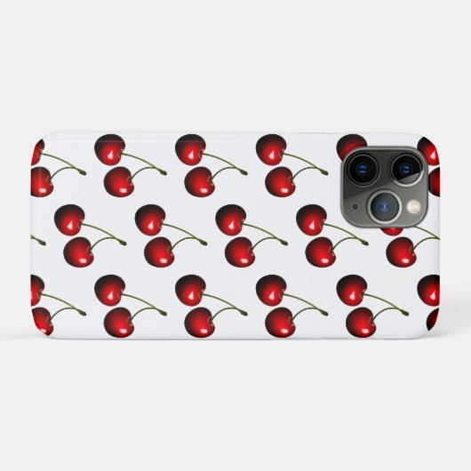 Sweet Cherries iPhone Case - Kies kleur (Achterkant (horizontaal))