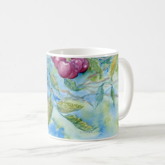 "Sweet Cherries" Koffiekoffie-Mok Koffiemok (Voorkant rechts)