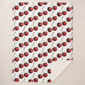 Sweet Cherries Sherpa Blanket - Kies kleur Sherpa Deken (Voorkant)