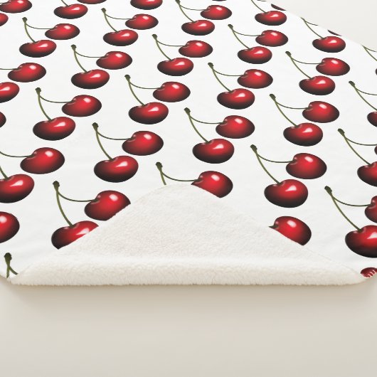 Sweet Cherries Sherpa Blanket - Kies kleur Sherpa Deken (3/4)