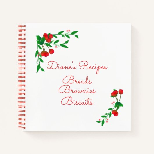 Sweet Cherries Spiraal Notitieboek (Voorkant)