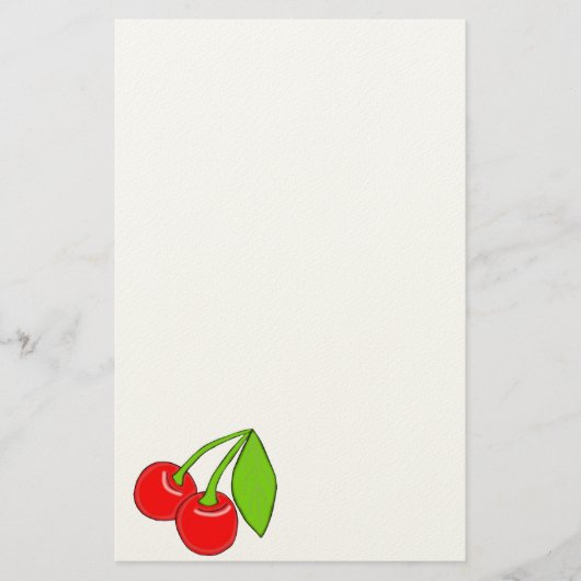 Sweet Cherries Stationery Briefpapier (Voorkant)