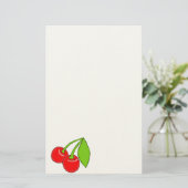 Sweet Cherries Stationery Briefpapier (Staand voorkant)