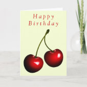 Sweet Cherries Verjaardag Kaart (Voorkant)