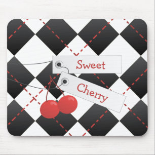 Sweet Cherry Argyle Muismat