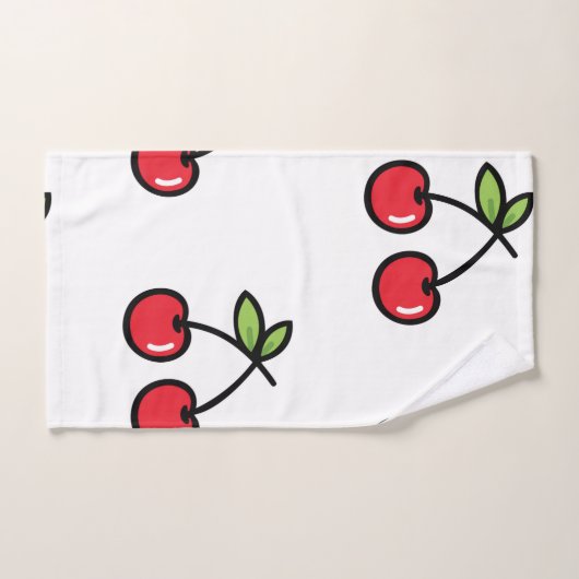 Sweet Cherry Bath Towel Set Bad Handdoek (Handdoek)