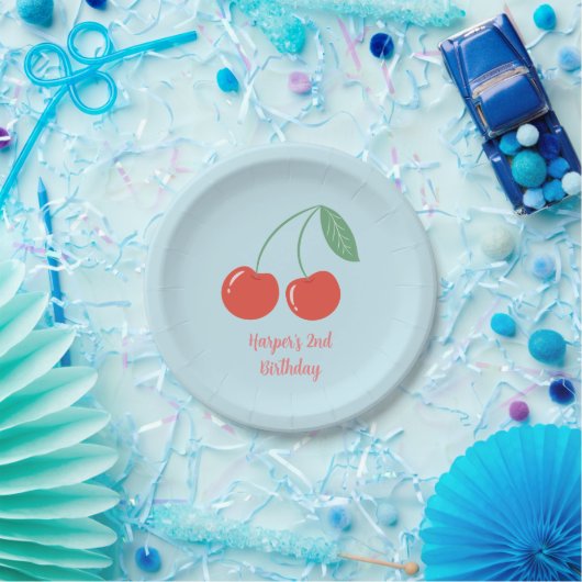 Sweet Cherry Birthday Theme Paper Bord (Feest)