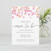 Sweet Cherry Blossom Baby shower Kaart (Staand voorkant)