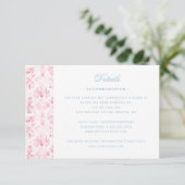 Sweet Cherry Blossom Crest Details Behuizing Kaart (Staand voorkant)