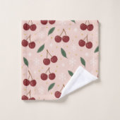 🍒🌸Sweet Cherry Blush Snow Collection Bad Handdoek (Wasdoekje)