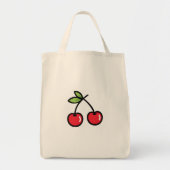 Sweet Cherry Canvas tas (Voorkant)
