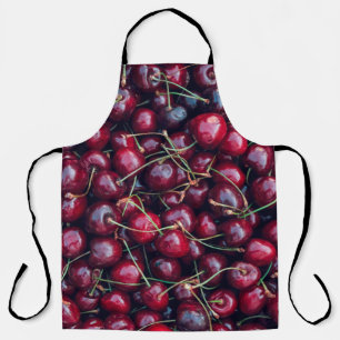 Sweet cherry close-up top uitzicht achtergrond schort