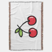 Sweet Cherry Cozy Comfort Blanket Deken (Voorkant Verticaal)