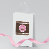 Sweet Cherry Cupcake Vierkante Sticker