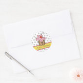 Sweet Cherry Cupcakes Verjaardagscadeau Label Stic (Envelop)