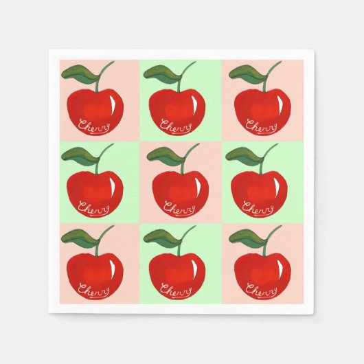 Sweet cherry delight servet (Voorkant)