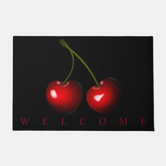 Sweet Cherry Deurmat Welkom - Aangepaste kleuren (Voorkant)