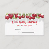 Sweet Cherry Hoeveel Snoepjes Informatiekaartje (Voorkant)