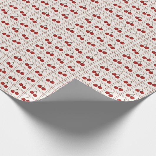 🎁 Sweet Cherry Holiday Gift Wrap Collection Cadeaupapier (Hoek)
