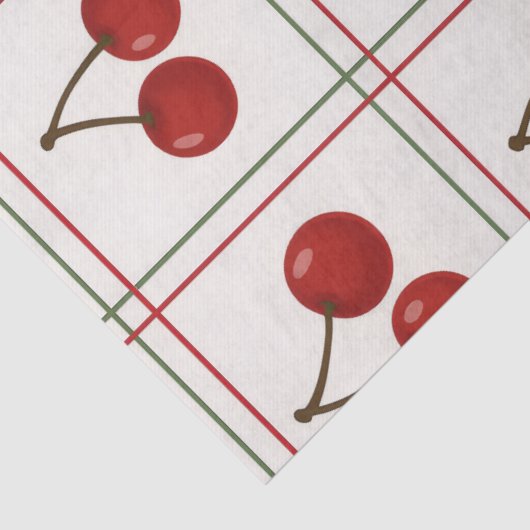 🎁 Sweet Cherry Holiday Gift Wrap Collection Tissuepapier (Detail)