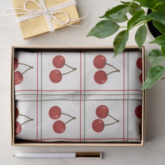 🎁 Sweet Cherry Holiday Gift Wrap Collection Tissuepapier (Geschenk)
