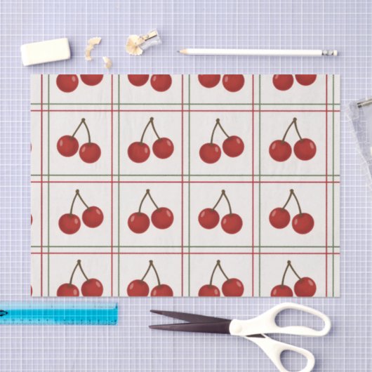 🎁 Sweet Cherry Holiday Gift Wrap Collection Tissuepapier (Craft)