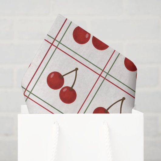 🎁 Sweet Cherry Holiday Gift Wrap Collection Tissuepapier (Cadeauzakje)