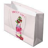 Sweet Cherry Juice Cool Drink Fruits Gift Bag Groot Cadeauzakje (Voorkant Gekanteld)
