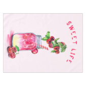 Sweet Cherry Juice Drink Fruits Party Tafelkleed (Voorkant (Horizontaal))