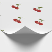 🍒 Sweet Cherry Minimal Elegant Tissue Paper Cadeaupapier (Hoek)