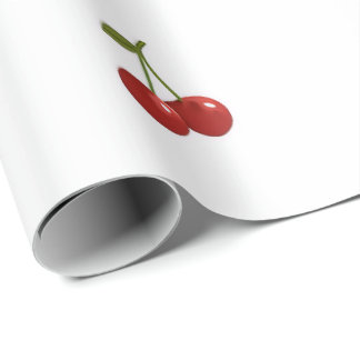 🍒 Sweet Cherry Minimal Elegant Tissue Paper Cadeaupapier