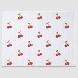 🍒 Sweet Cherry Minimal Elegant Tissue Paper Tissuepapier