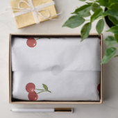 🍒 Sweet Cherry Minimal Elegant Tissue Paper Tissuepapier (Geschenk)