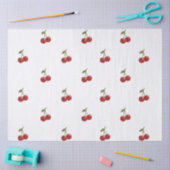 🍒 Sweet Cherry Minimal Elegant Tissue Paper Tissuepapier (Craft)