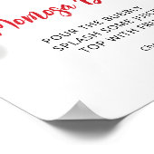 Sweet Cherry Momosa Bar Baby shower Poster (Hoek)